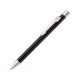 Ручка шариковая металлическая «STRAIGHT RO GO GUM», soft-touch, черный/золотистый