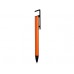 Ручка-подставка шариковая «Кипер Металл», оранжевый с логотипом