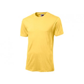 Футболка "Super club" мужская, желтый с логотипом 