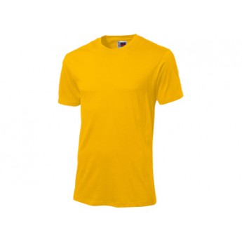 Футболка "Super club" мужская, золотисто-желтый с логотипом 