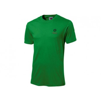 Футболка "Super club" мужская, зеленый с логотипом 