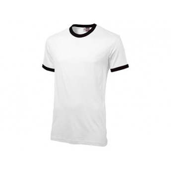 Футболка "Adelaide" мужская, белый/черный  с логотипом