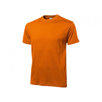 Футболка "Heavy Super Club" мужская, оранжевый с логотипом 