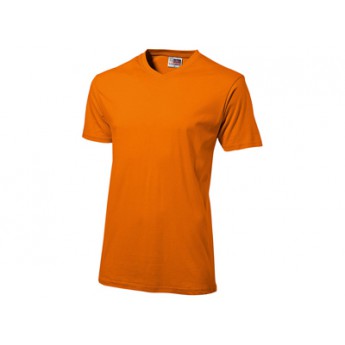 Футболка "Heavy Super Club" мужская с V-образным вырезом, оранжевый с логотипом 