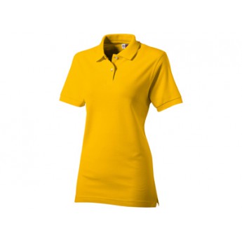 Рубашка поло "Boston" женская, золотисто-желтый  с логотипом