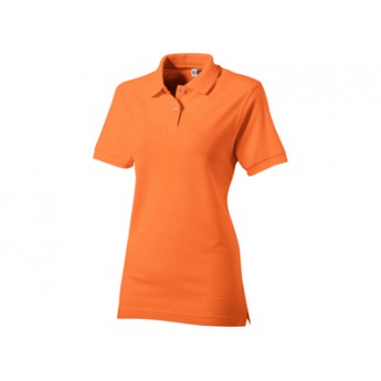 Рубашка поло "Boston" женская, оранжевый  с логотипом