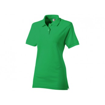 Рубашка поло "Boston" женская, зеленый  с логотипом