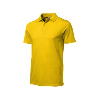 Рубашка поло "First" мужская, золотисто-желтый 