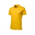 Рубашка поло "First" мужская, золотисто-желтый  с логотипом