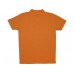 Рубашка поло "First" мужская, оранжевый  с логотипом