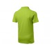 Рубашка поло "First" мужская, зеленое яблоко  с логотипом