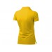 Рубашка поло "First" женская, золотисто-желтый  с логотипом