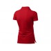 Рубашка поло "First" женская, красный  с логотипом