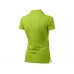 Рубашка поло "First" женская, зеленое яблоко  с логотипом