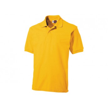 Рубашка поло "Boston" мужская, золотисто-желтый  с логотипом