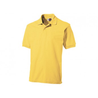 Рубашка поло "Boston" мужская, светло-желтый  с логотипом