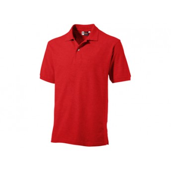 Рубашка поло "Boston" мужская, красный  с логотипом