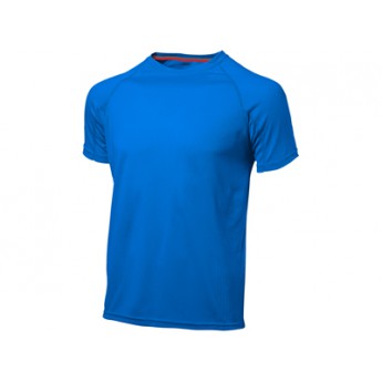 Футболка "Serve" мужская, небесно-голубой с логотипом 