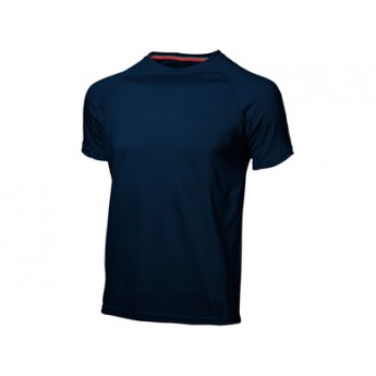 Футболка "Serve" мужская, темно-синий с логотипом 