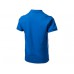 Рубашка поло "Backhand" мужская, небесно-синий/белый  с логотипом