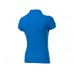 Рубашка поло "Backhand" женская, небесно-синий/белый  с логотипом