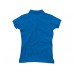 Рубашка поло "Backhand" женская, небесно-синий/белый  с логотипом