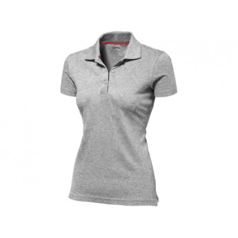 Рубашка поло "Advantage" женская, серый меланж  с логотипом