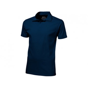 Рубашка поло "Let" мужская, темно-синий  с логотипом
