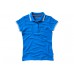 Рубашка поло "Deuce" женская, небесно-голубой  с логотипом