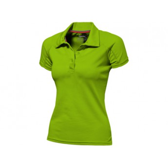 Рубашка поло "Game" женская, зеленое яблоко  с логотипом