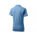 Рубашка поло "Forehand" женская, голубой  с логотипом