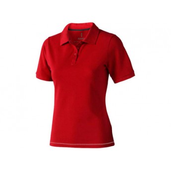 Рубашка поло "Calgary" женская, красный  с логотипом