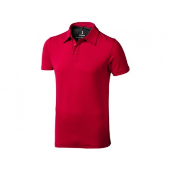 Рубашка поло "Markham" мужская, красный/антрацит  с логотипом