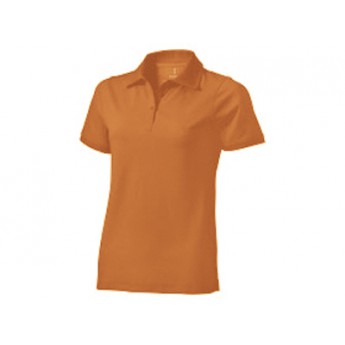 Рубашка поло "Yukon" женская, оранжевый  с логотипом