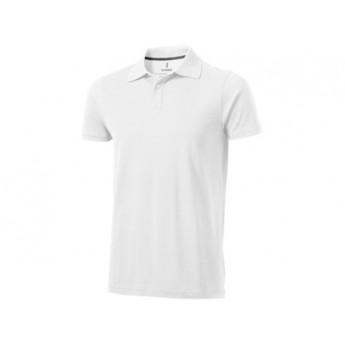 Рубашка поло "Seller" мужская, белый  с логотипом