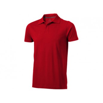 Рубашка поло "Seller" мужская, красный  с логотипом