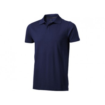 Рубашка поло "Seller" мужская, темно-синий  с логотипом