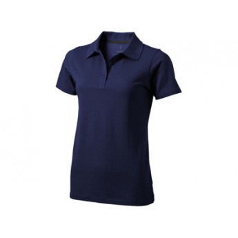 Рубашка поло "Seller" женская, темно-синий  с логотипом