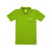 Рубашка поло «Primus» мужская, зеленое яблоко  с логотипом