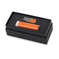 Набор Flashbank с флешкой и зарядным устройством, оранжевый