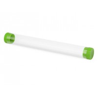 Футляр-туба пластиковый для ручки «Tube 2.0», прозрачный/зеленое яблоко