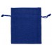 Купить Мешочек подарочный, искусственный лен, малый, темно-синий с логотипом