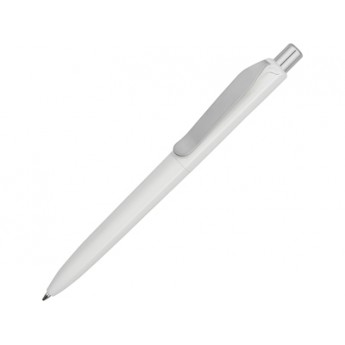 Ручка пластиковая шариковая Prodir DS8 PSP-02, белый с логотипом
