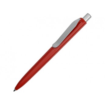 Ручка пластиковая шариковая Prodir DS8 PSP-20, красный с логотипом
