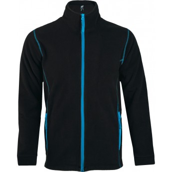 Купить Куртка мужская NOVA MEN 200, черная с ярко-голубым, размер XXL