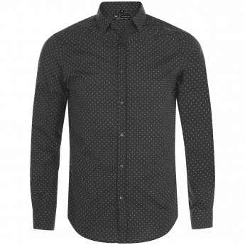 Купить Рубашка мужская BECKER MEN, темно-серая с белым, размер 3XL
