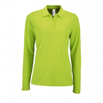 Купить Рубашка поло женская с длинным рукавом PERFECT LSL WOMEN зеленое яблоко, размер XXL