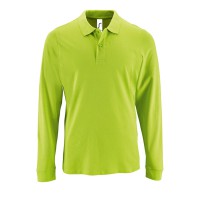 Рубашка поло мужская с длинным рукавом PERFECT LSL MEN зеленое яблоко, размер 3XL