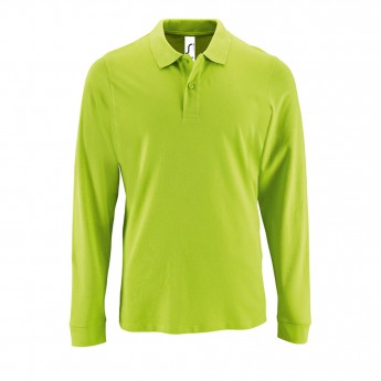 Купить Рубашка поло мужская с длинным рукавом PERFECT LSL MEN зеленое яблоко, размер XXL