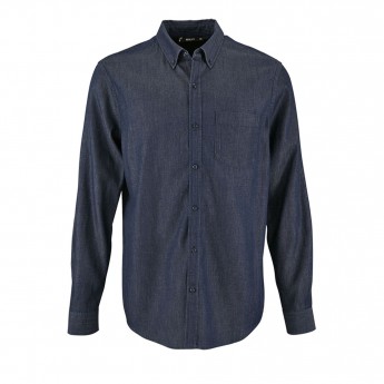 Купить Рубашка мужская BARRY MEN синяя (деним), размер XL